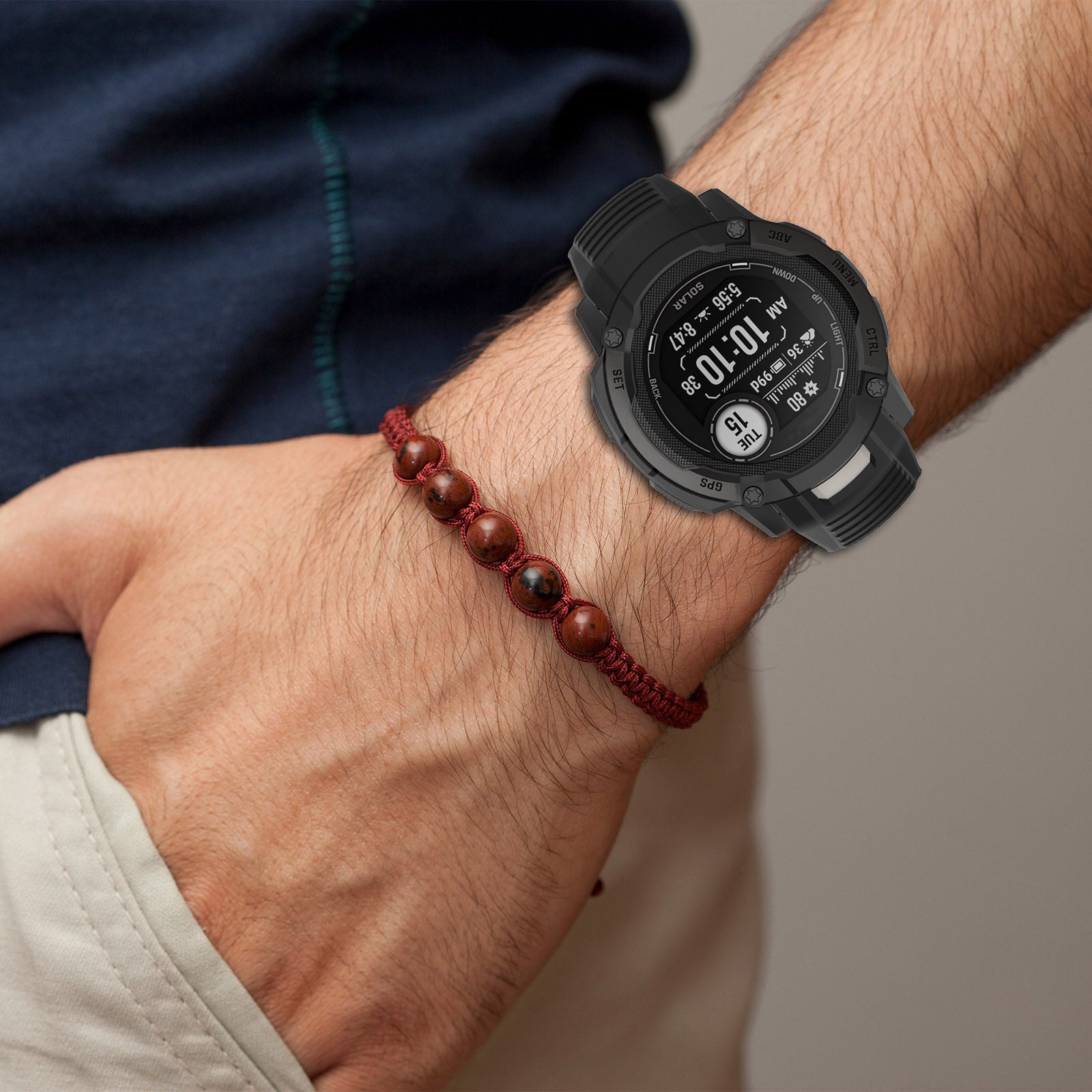 Sports Watch Band for Garmin Instinct 2X 22mm Replacement Silicone Strap