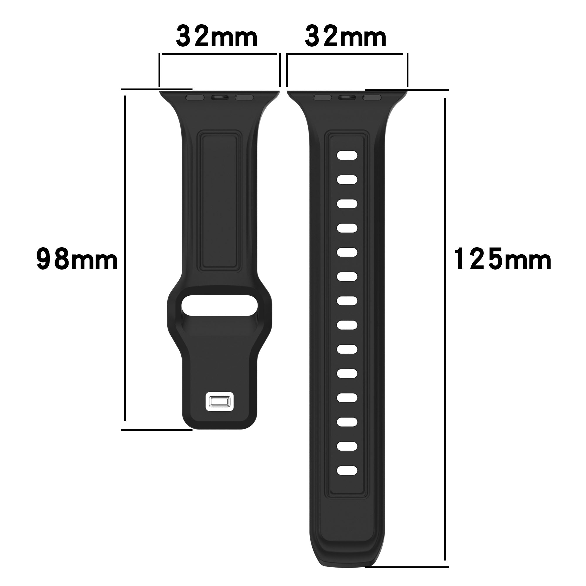 For Apple Watch Series 9 8 7 41mm 6 5 4 SE SE (2022) SE (2023) 40mm 3 2 1 38mm Silicone Watch Strap Replacement Watch Band
