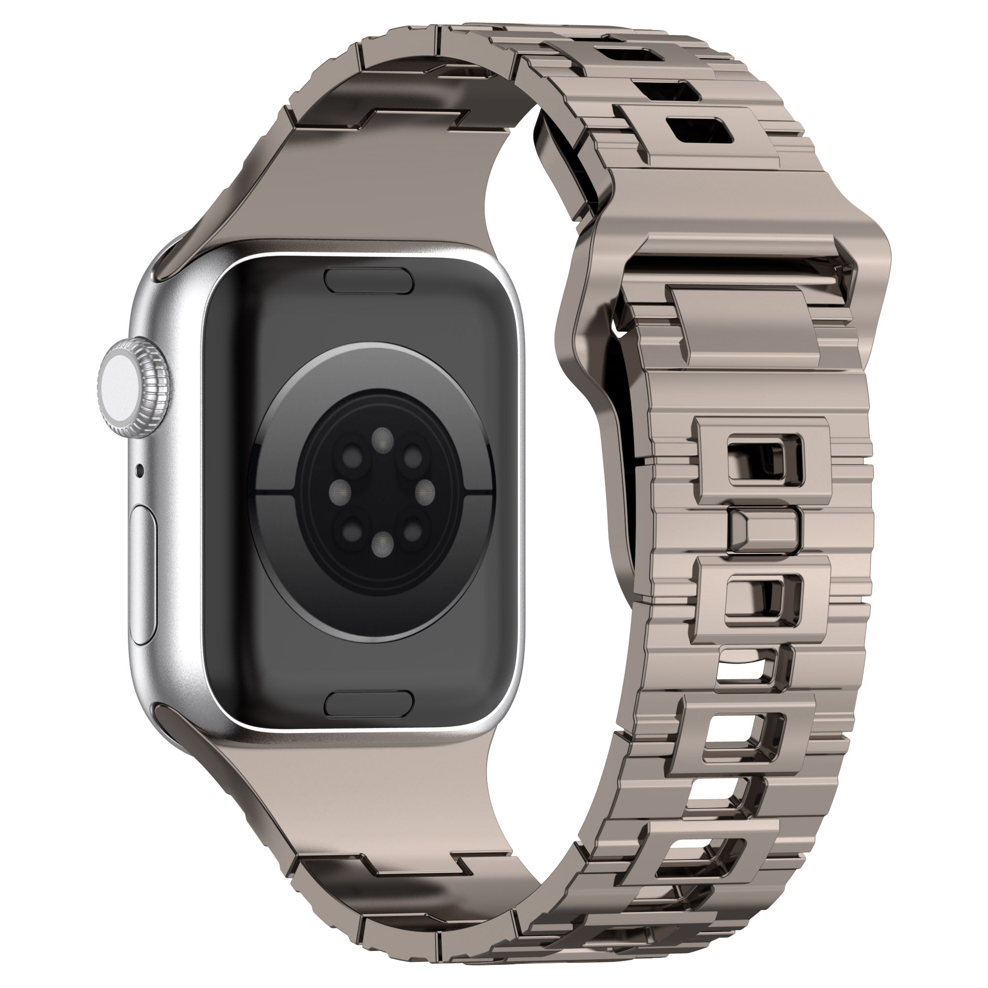 For Apple Watch Series 1 2 3 38mm 9 8 7 41mm 6 5 4 SE SE (2022) SE (2023) 40mm Silicone Electroplating Smartwatch Strap