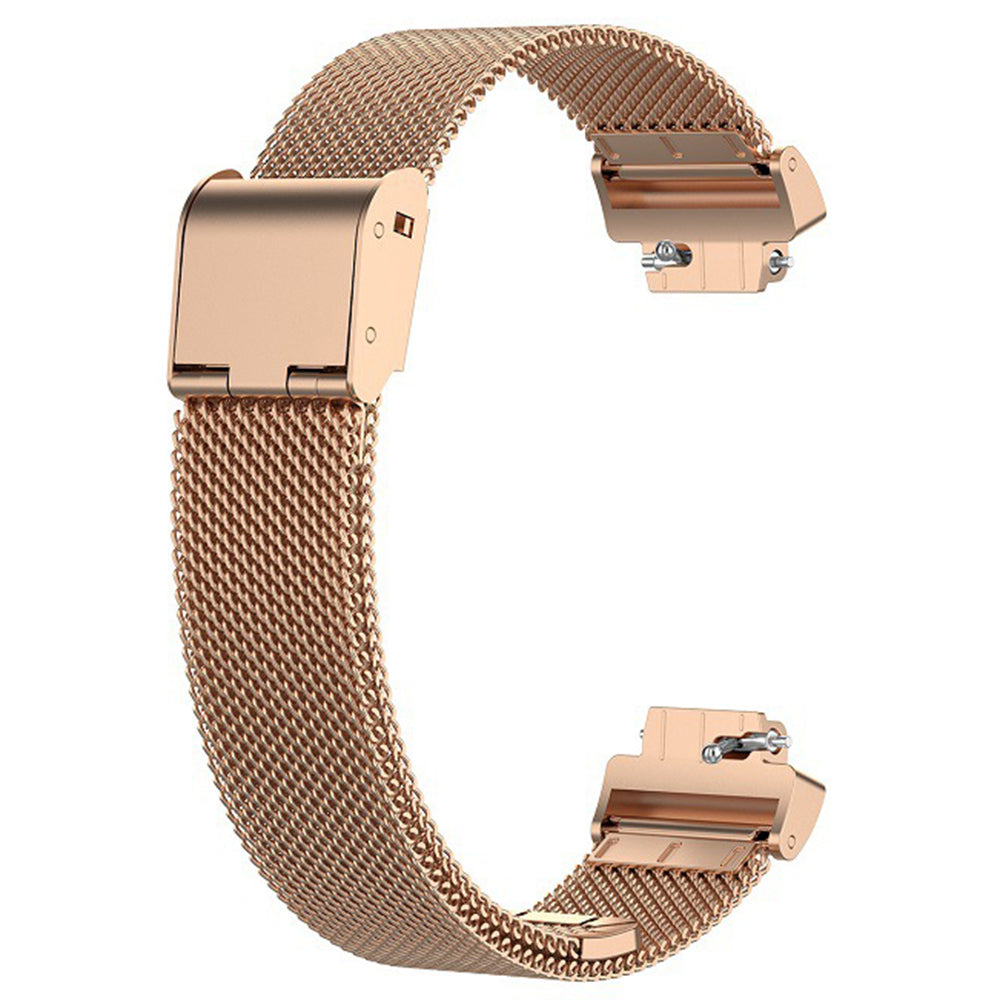 For Fitbit Inspire 3 Stainless Steel Fine Mesh Strap Replacement Smart Watch Band with Buckle