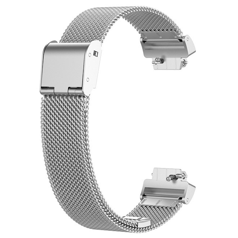 For Fitbit Inspire 3 Stainless Steel Fine Mesh Strap Replacement Smart Watch Band with Buckle