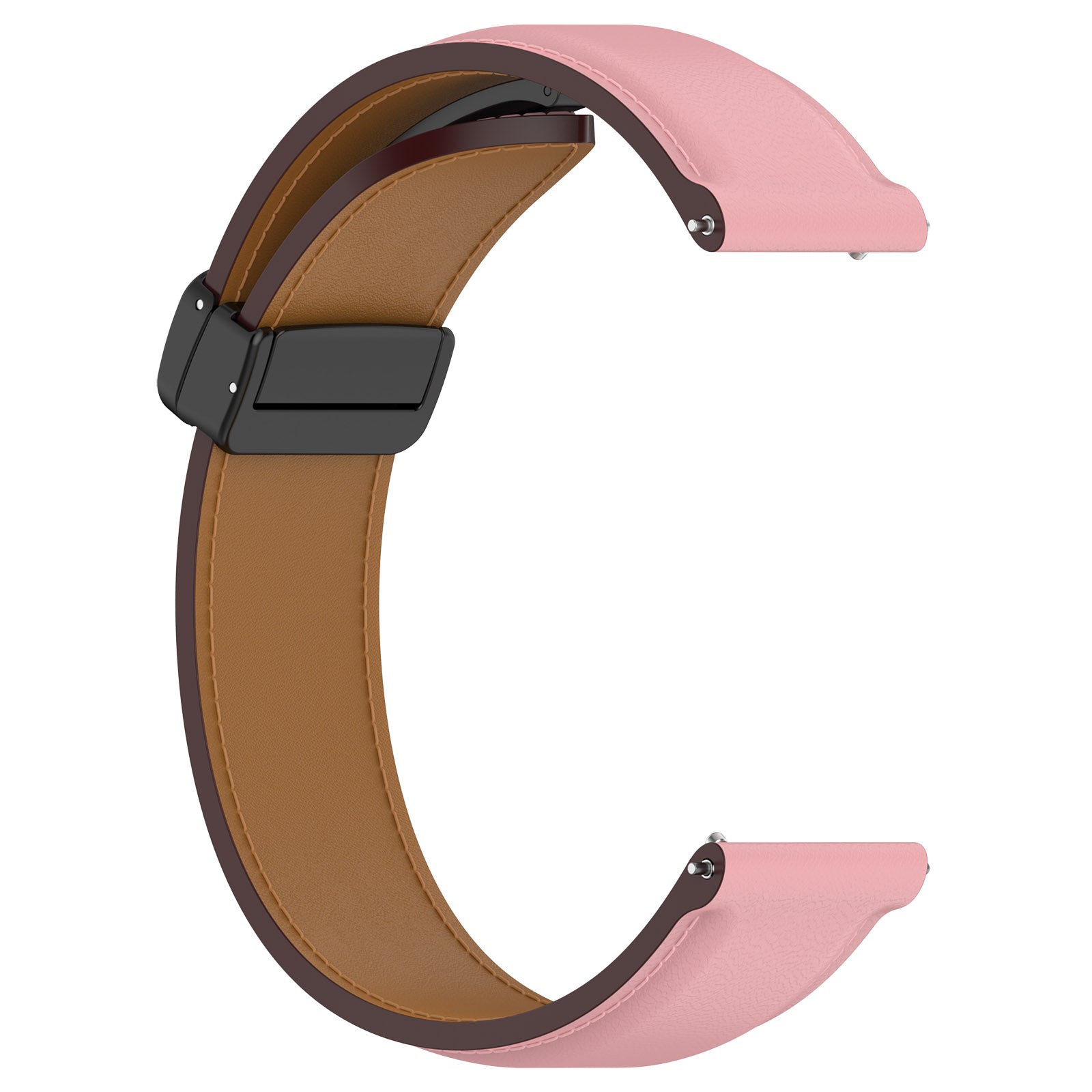 For Samsung Galaxy Watch 6 40mm 44mm Watch 5 40mm 44mm Watch Band 20mm Genuine Cow Leather Folding Buckle Wrist Strap