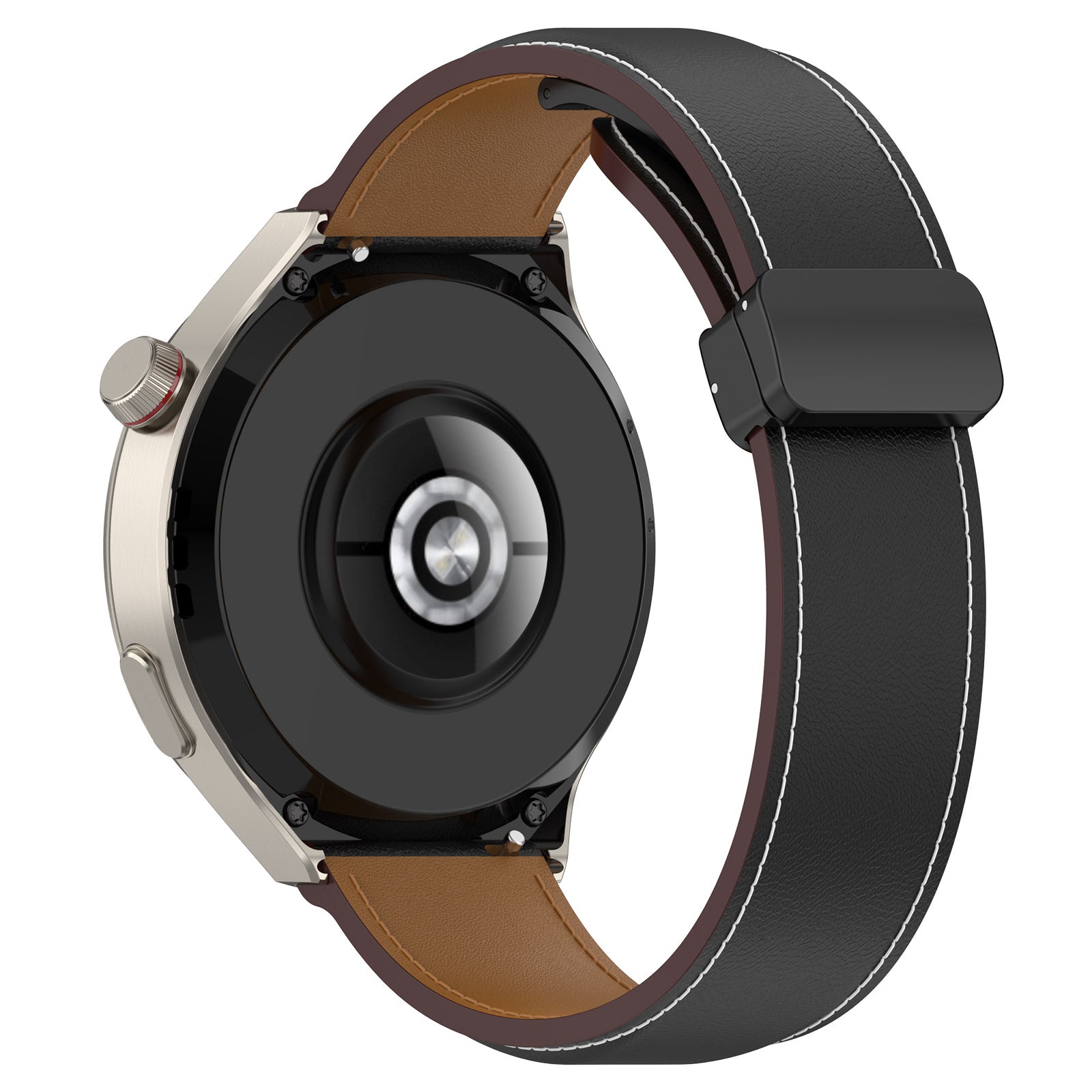 For Huawei Watch Buds Watch 4 Pro Watch 3 Pro Genuine Cow Leather Watch Strap 22mm Folding Buckle Wristband