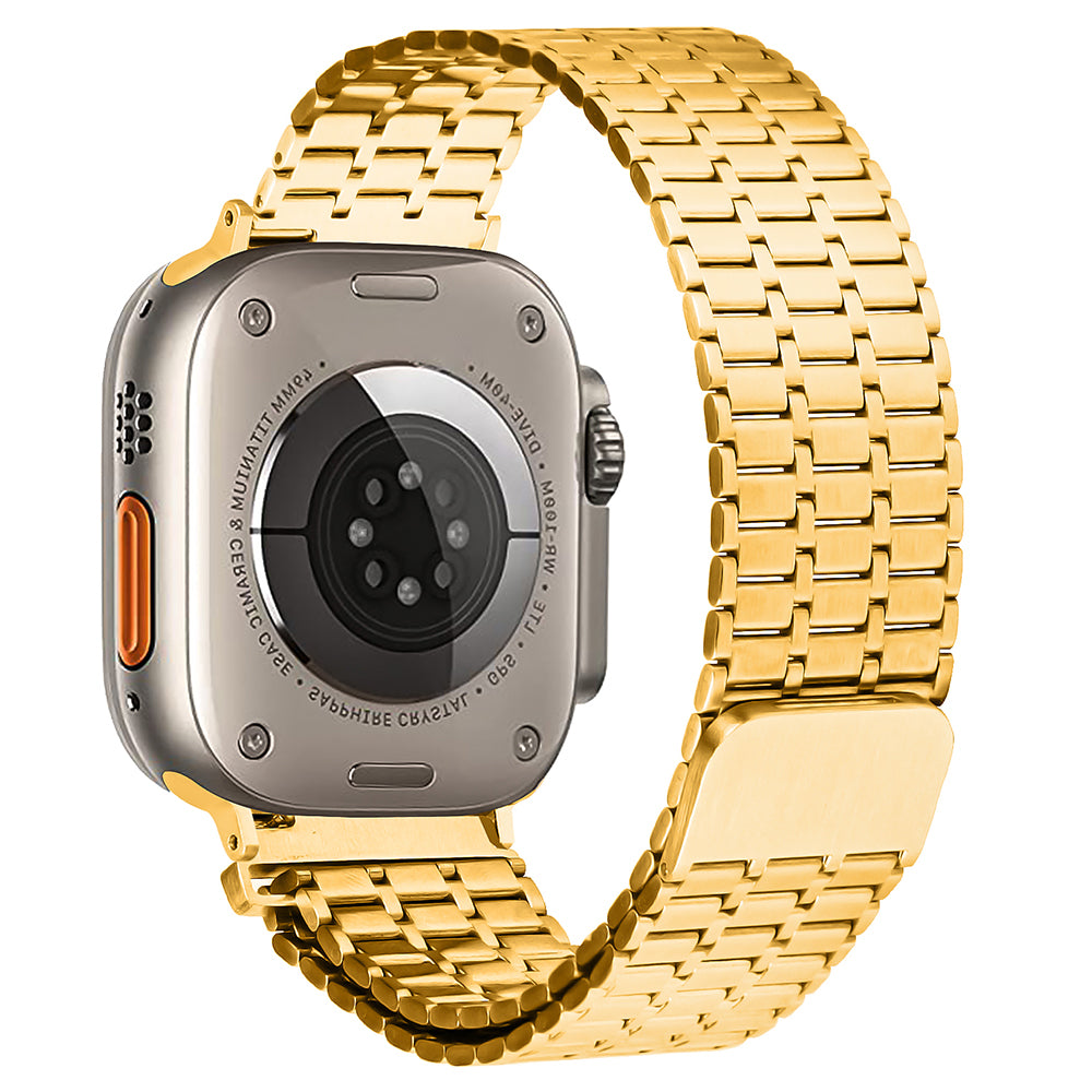 For Apple Watch Series 9 8 7 41mm 6 5 4 SE SE (2022) SE (2023) 40mm 3 2 1 38mm Watch Band 316L Stainless Steel Magnetic Wrist Strap