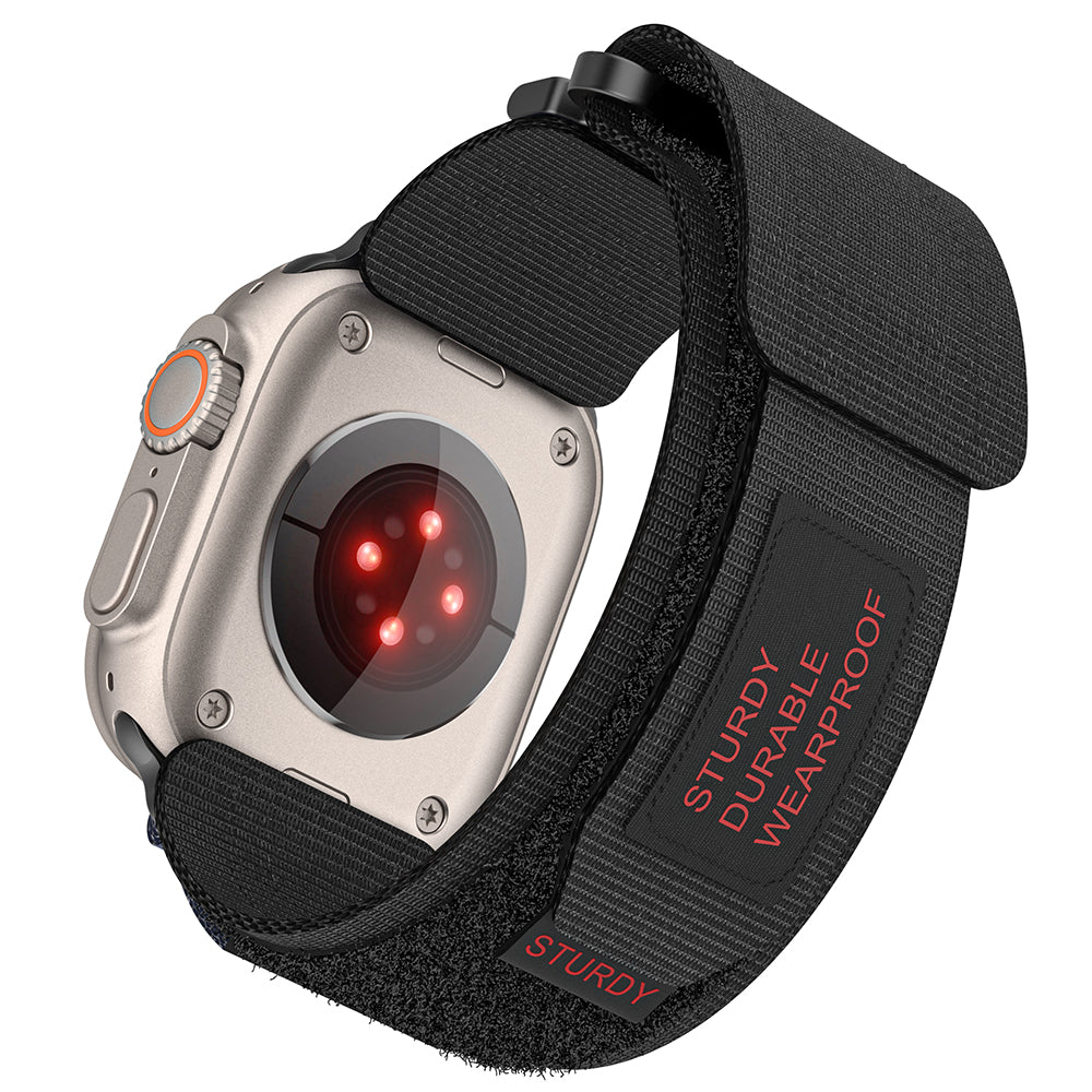 For Apple Watch Ultra 2 49mm Series 9 45mm SE (2023) 44mm Ultra 49mm 8 7 45mm 6 5 4 SE (2022) SE 44mm 3 2 1 42mm AW Watch Strap Nylon Wrist Band