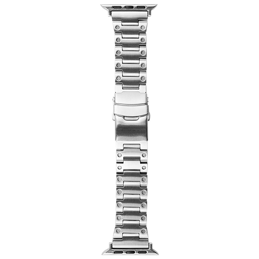 For Apple Watch Series 9 8 7 41mm 6 5 4 SE SE (2020) SE (2023) 40mm 3 2 1 38mm Men Watch Band Stainless Steel Dots Wrist Strap