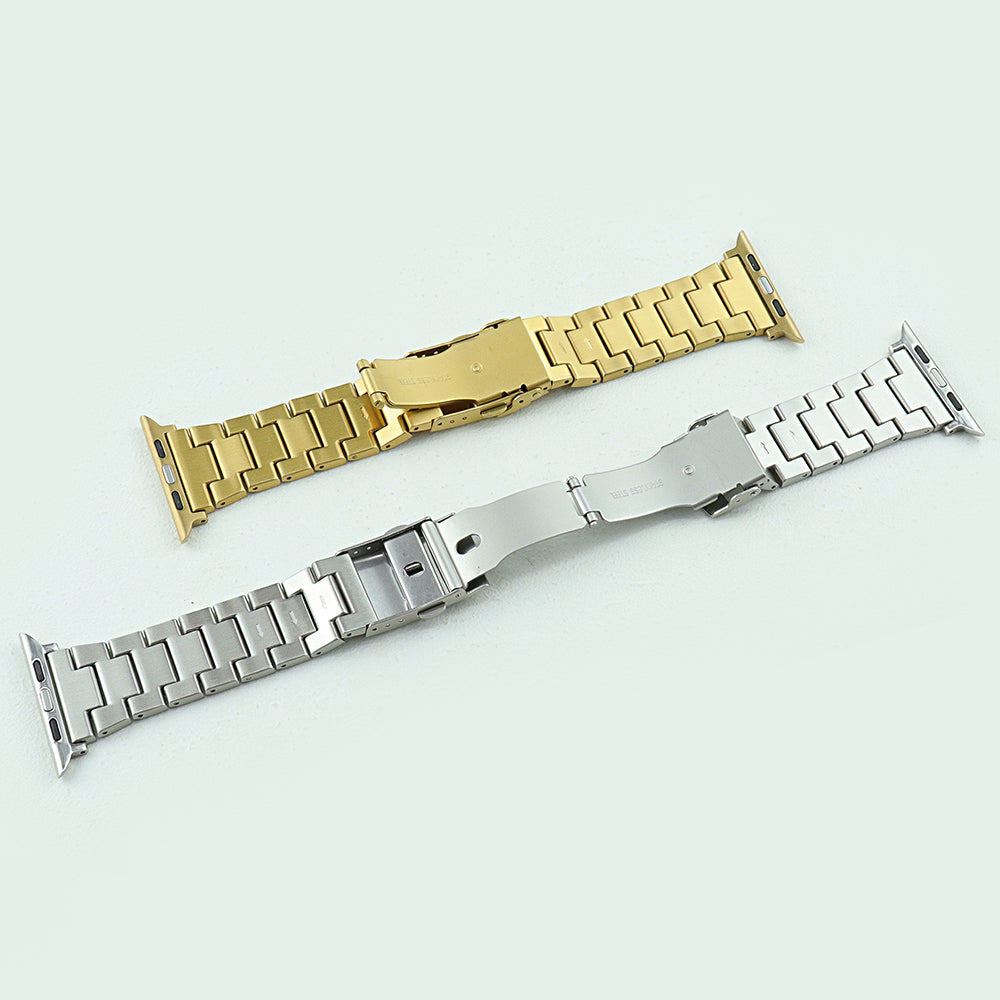 For Apple Watch Series 9 8 7 41mm 6 5 4 SE SE (2020) SE (2023) 40mm 3 2 1 38mm Men Watch Band Stainless Steel Dots Wrist Strap