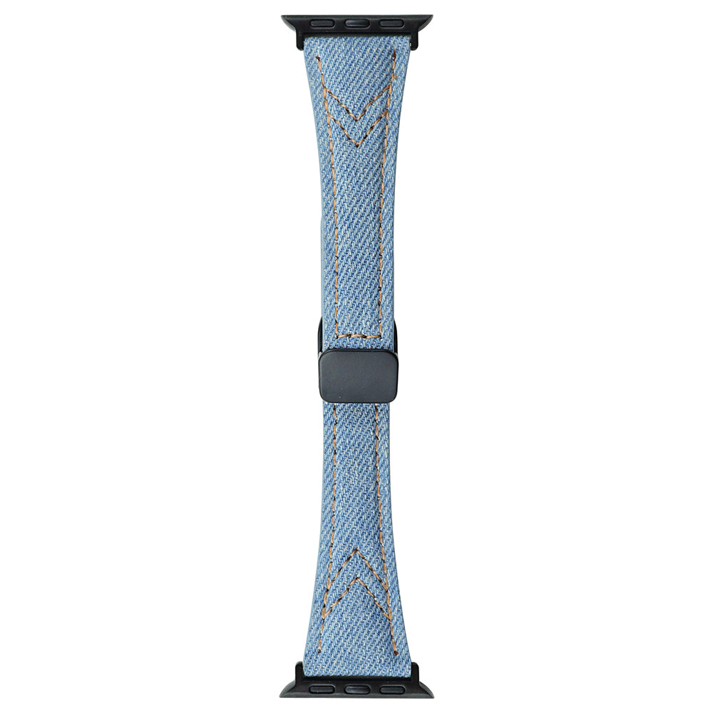 For Apple Watch Series 9 8 7 41mm 6 5 4 SE SE (2022) SE (2023) 40mm 3 2 1 38mm Canvas Watch Band Magnetic Buckle Wrist Strap