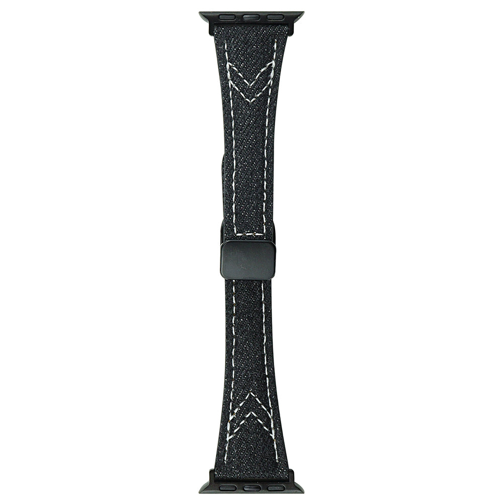 For Apple Watch Series 9 8 7 41mm 6 5 4 SE SE (2022) SE (2023) 40mm 3 2 1 38mm Canvas Watch Band Magnetic Buckle Wrist Strap
