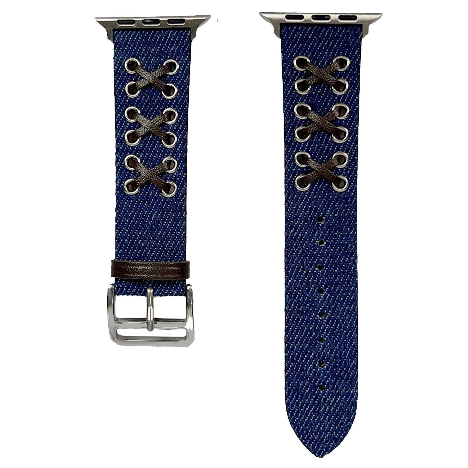 For Apple Watch Series 9 8 7 41mm 6 5 4 SE SE (2022) SE (2023) 40mm 3 2 1 38mm Canvas Watchband Nylon X Decor Watch Strap