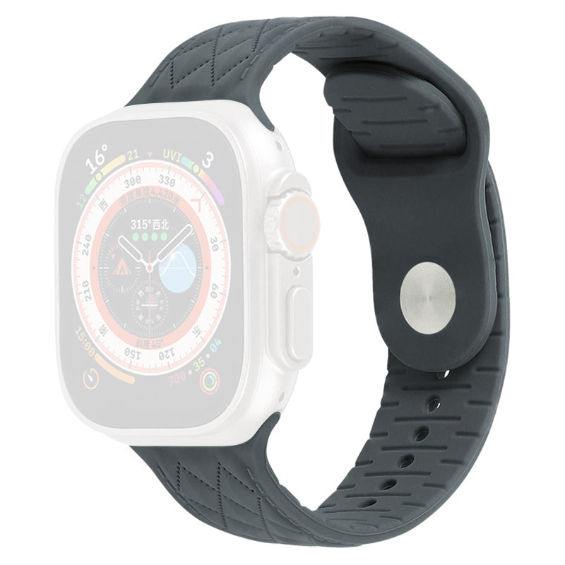 For Apple Watch Series 9 8 7 41mm 6 5 4 SE SE (2022) SE (2023) 40mm 3 2 1 38mm Replacement Watch Strap Textured Silicone Watchband