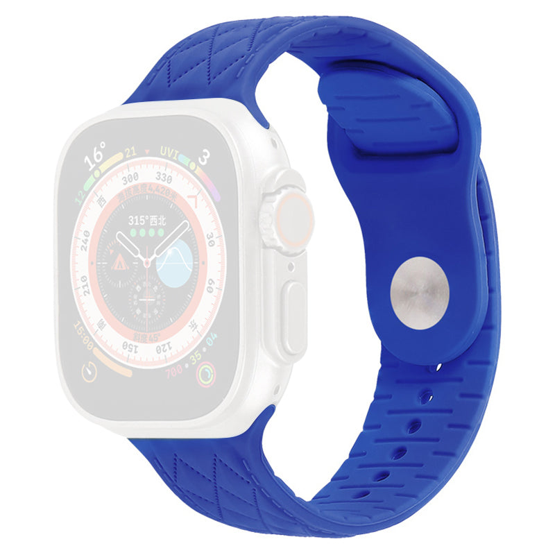 For Apple Watch Series 9 8 7 41mm 6 5 4 SE SE (2022) SE (2023) 40mm 3 2 1 38mm Replacement Watch Strap Textured Silicone Watchband