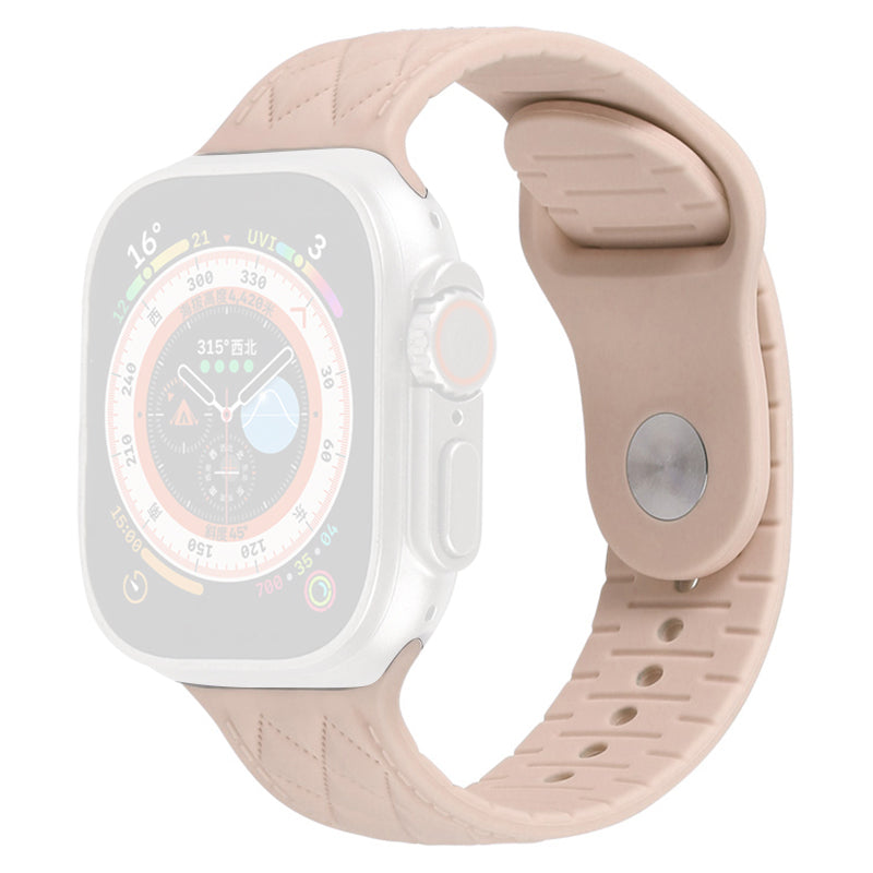 For Apple Watch Series 9 8 7 41mm 6 5 4 SE SE (2022) SE (2023) 40mm 3 2 1 38mm Replacement Watch Strap Textured Silicone Watchband