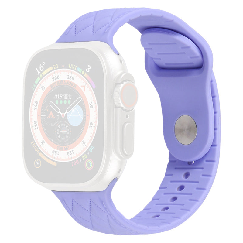 For Apple Watch Series 9 8 7 41mm 6 5 4 SE SE (2022) SE (2023) 40mm 3 2 1 38mm Replacement Watch Strap Textured Silicone Watchband