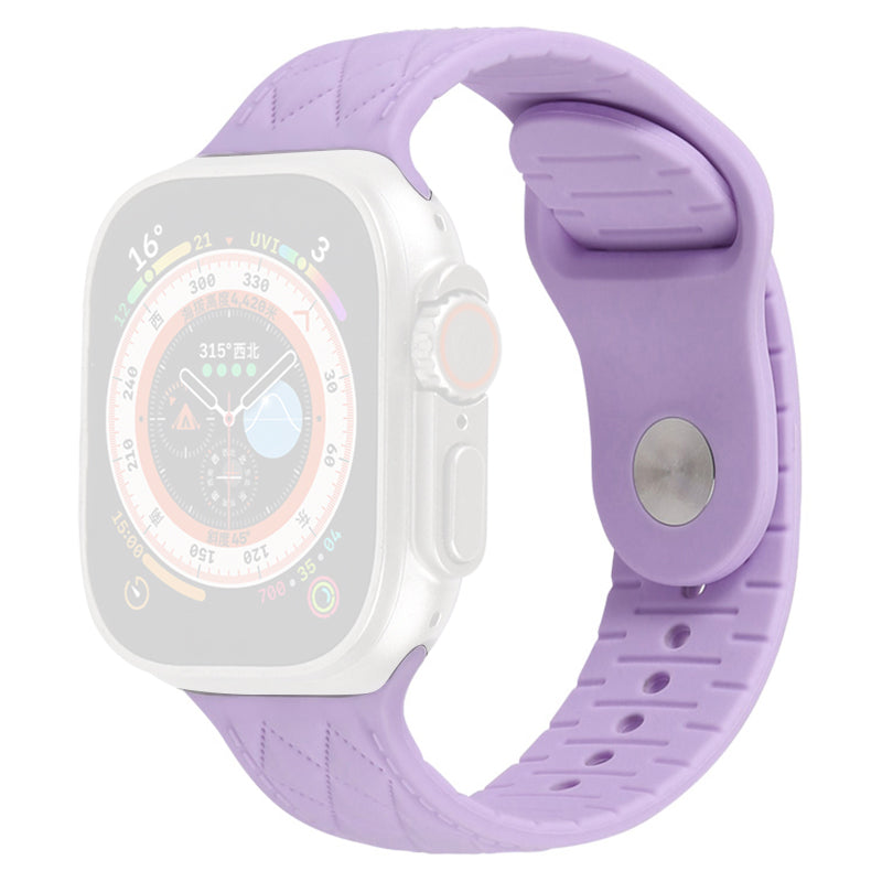 For Apple Watch Series 9 8 7 41mm 6 5 4 SE SE (2022) SE (2023) 40mm 3 2 1 38mm Replacement Watch Strap Textured Silicone Watchband