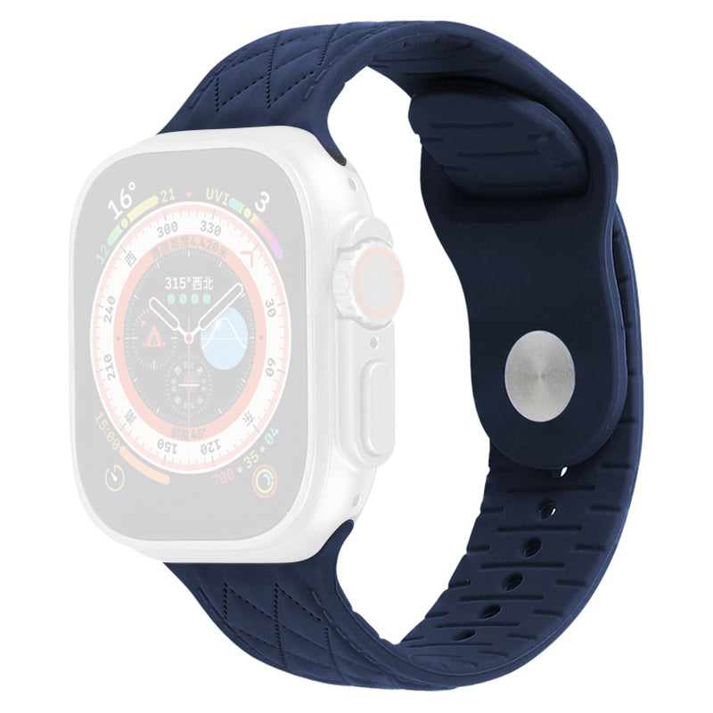 For Apple Watch Series 9 8 7 41mm 6 5 4 SE SE (2022) SE (2023) 40mm 3 2 1 38mm Replacement Watch Strap Textured Silicone Watchband