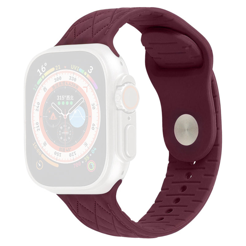 For Apple Watch Series 9 8 7 41mm 6 5 4 SE SE (2022) SE (2023) 40mm 3 2 1 38mm Replacement Watch Strap Textured Silicone Watchband