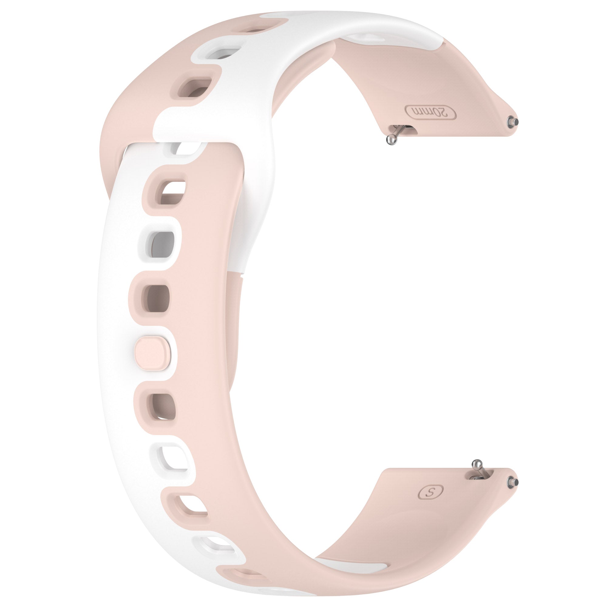 For Samsung Galaxy Watch6 Watch6 Classic Watch 5 5 Pro Watch4 Watch4 Classic Dual Color Watch Strap 20mm Silicone Watchband
