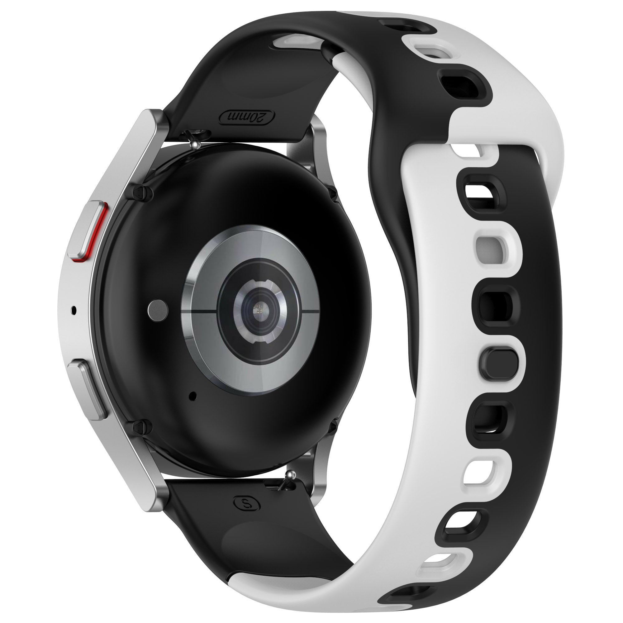 For Samsung Galaxy Watch6 Watch6 Classic Watch 5 5 Pro Watch4 Watch4 Classic Dual Color Watch Strap 20mm Silicone Watchband