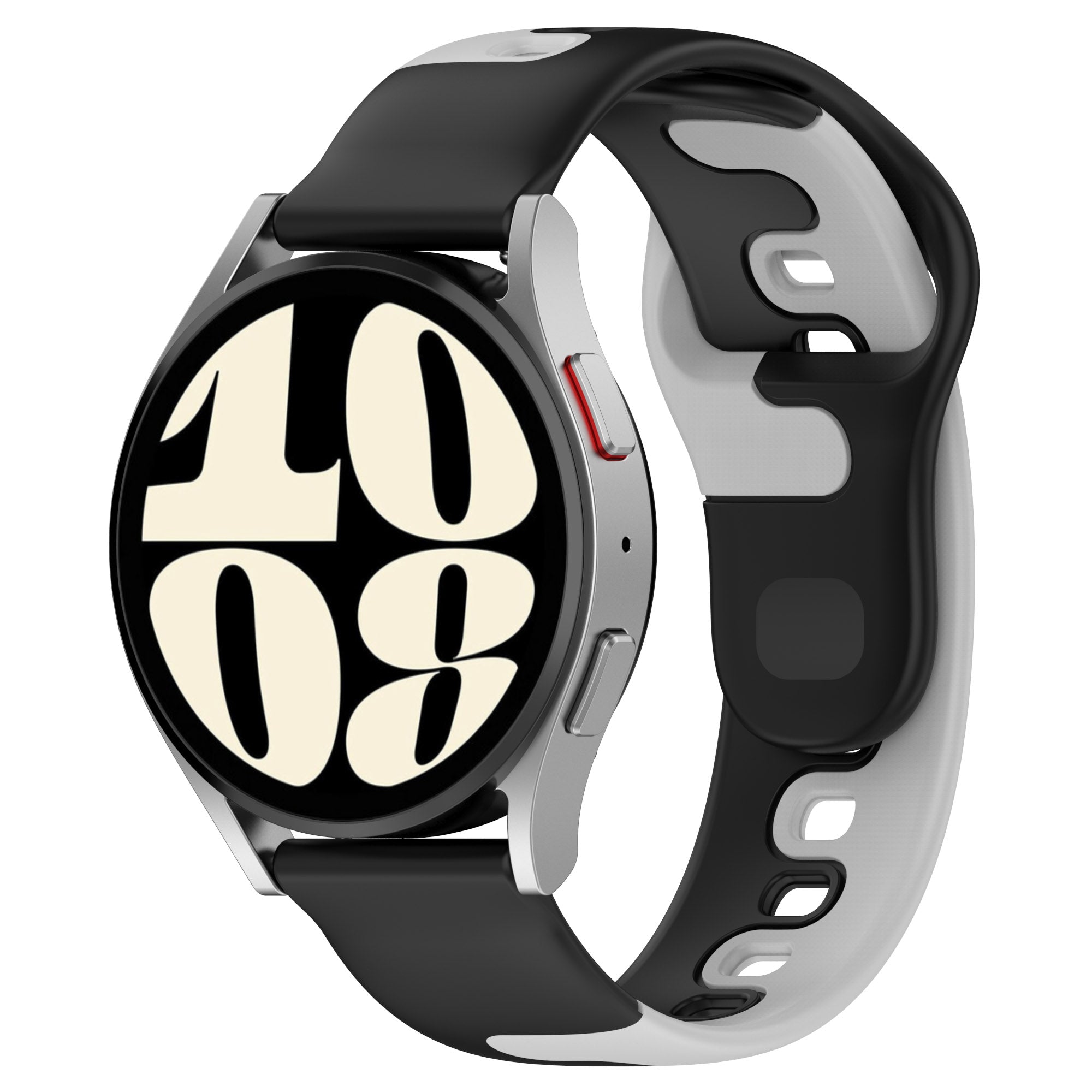 For Samsung Galaxy Watch6 Watch6 Classic Watch 5 5 Pro Watch4 Watch4 Classic Dual Color Watch Strap 20mm Silicone Watchband