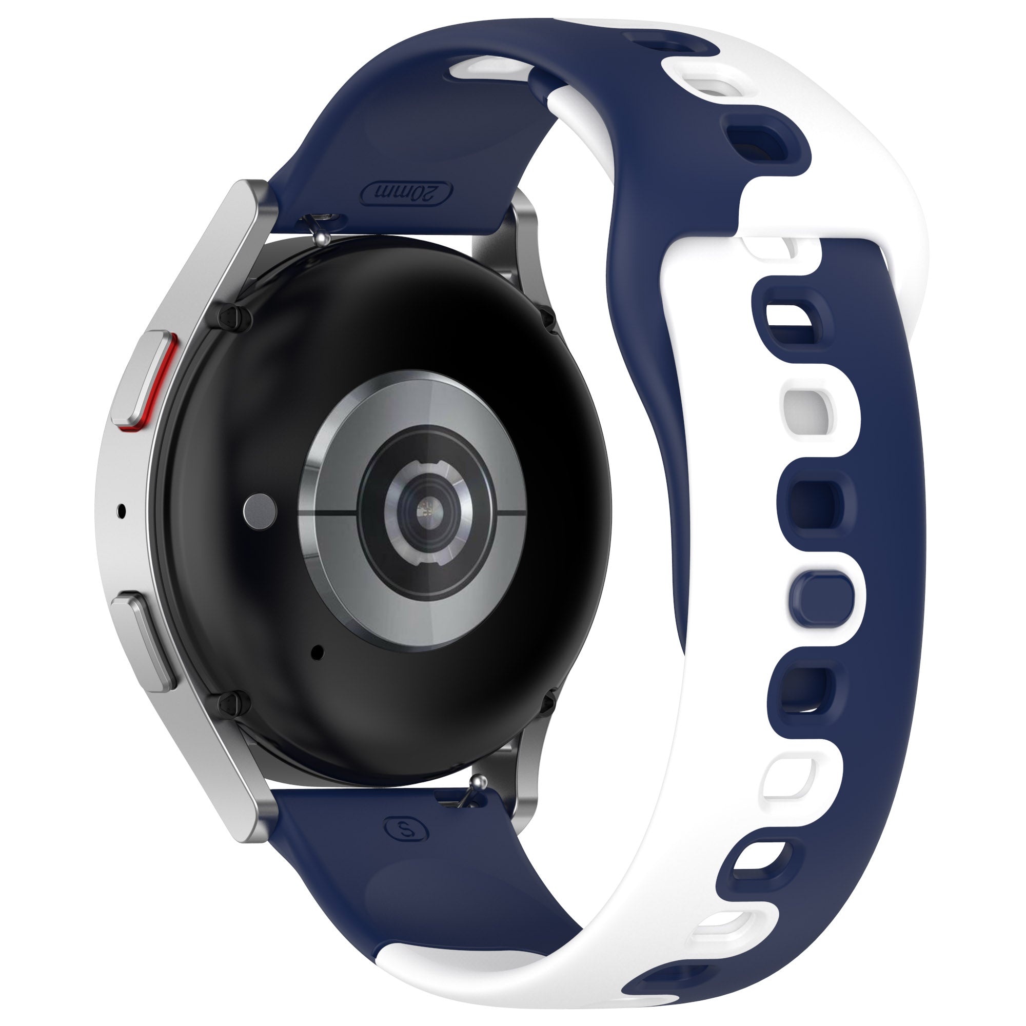 For Samsung Galaxy Watch6 Watch6 Classic Watch 5 5 Pro Watch4 Watch4 Classic Dual Color Watch Strap 20mm Silicone Watchband
