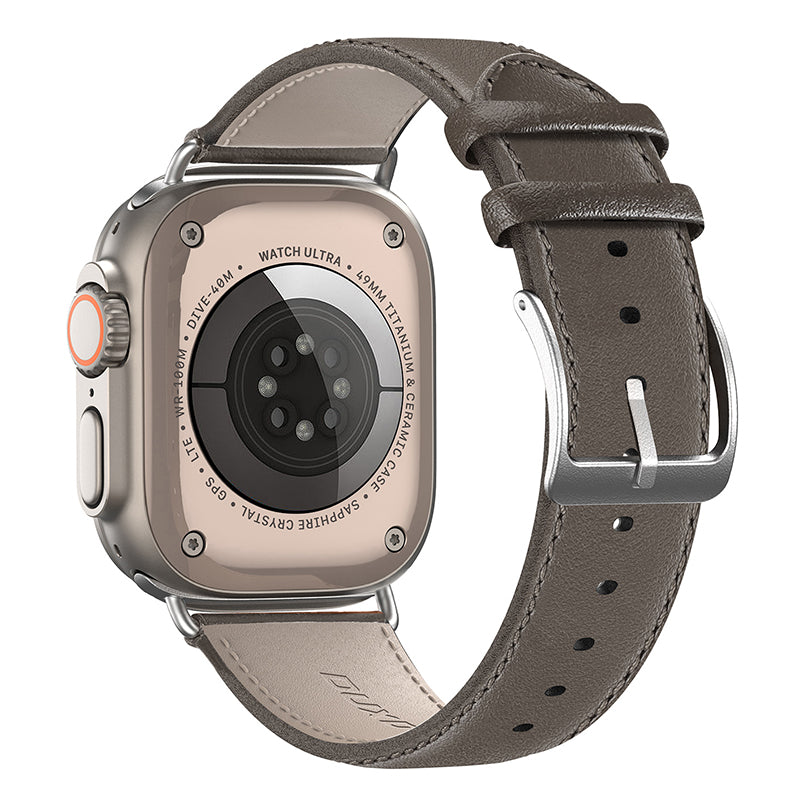 DUX DUCIS YS Series For Apple Watch Ultra 2 49mm Series 9 45mm SE (2023) 44mm Ultra 49mm 8 7 45mm 6 5 4 SE (2022) SE 44mm 3 2 1 42mm Cowhide Leather Wrist Band Replacement Strap