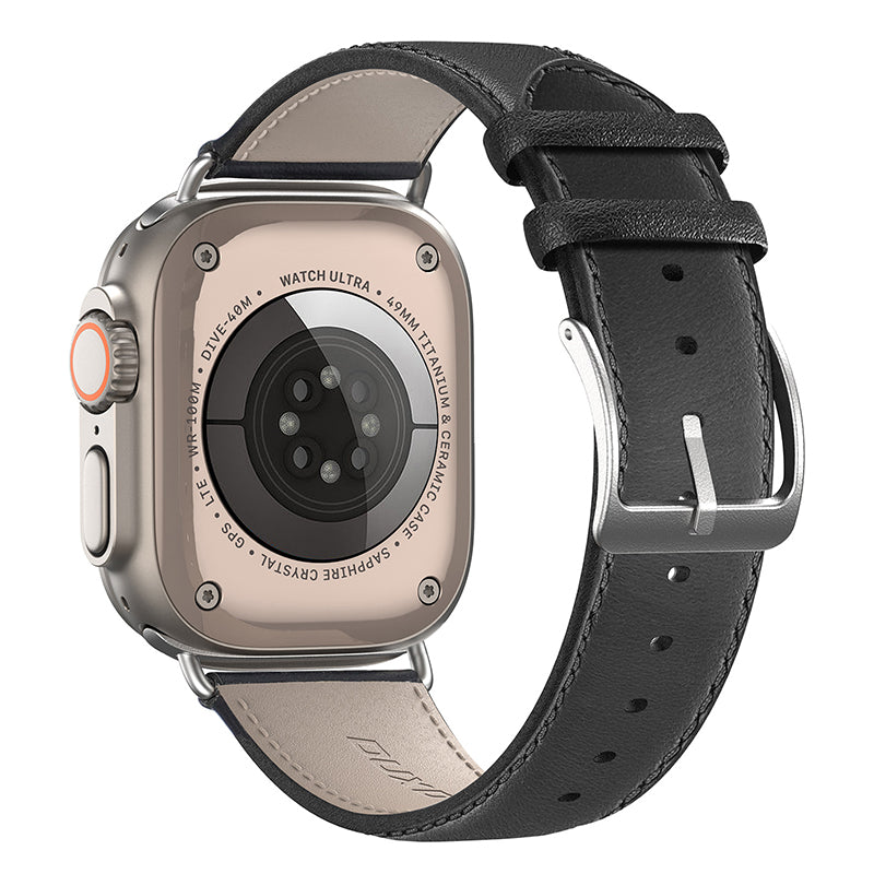 DUX DUCIS YS Series For Apple Watch Series 9 8 7 41mm 6 5 4 SE SE (2022) SE (2023) 40mm 3 2 1 38mm Cowhide Leather Watch Band Replacement Wrist Strap