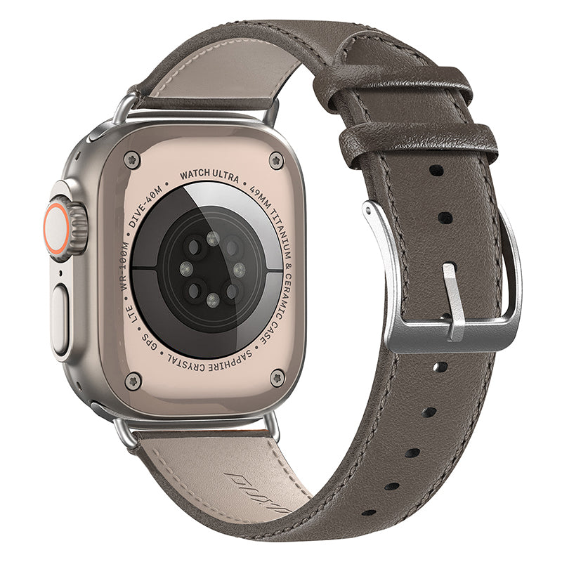 DUX DUCIS YS Series For Apple Watch Series 9 8 7 41mm 6 5 4 SE SE (2022) SE (2023) 40mm 3 2 1 38mm Cowhide Leather Watch Band Replacement Wrist Strap