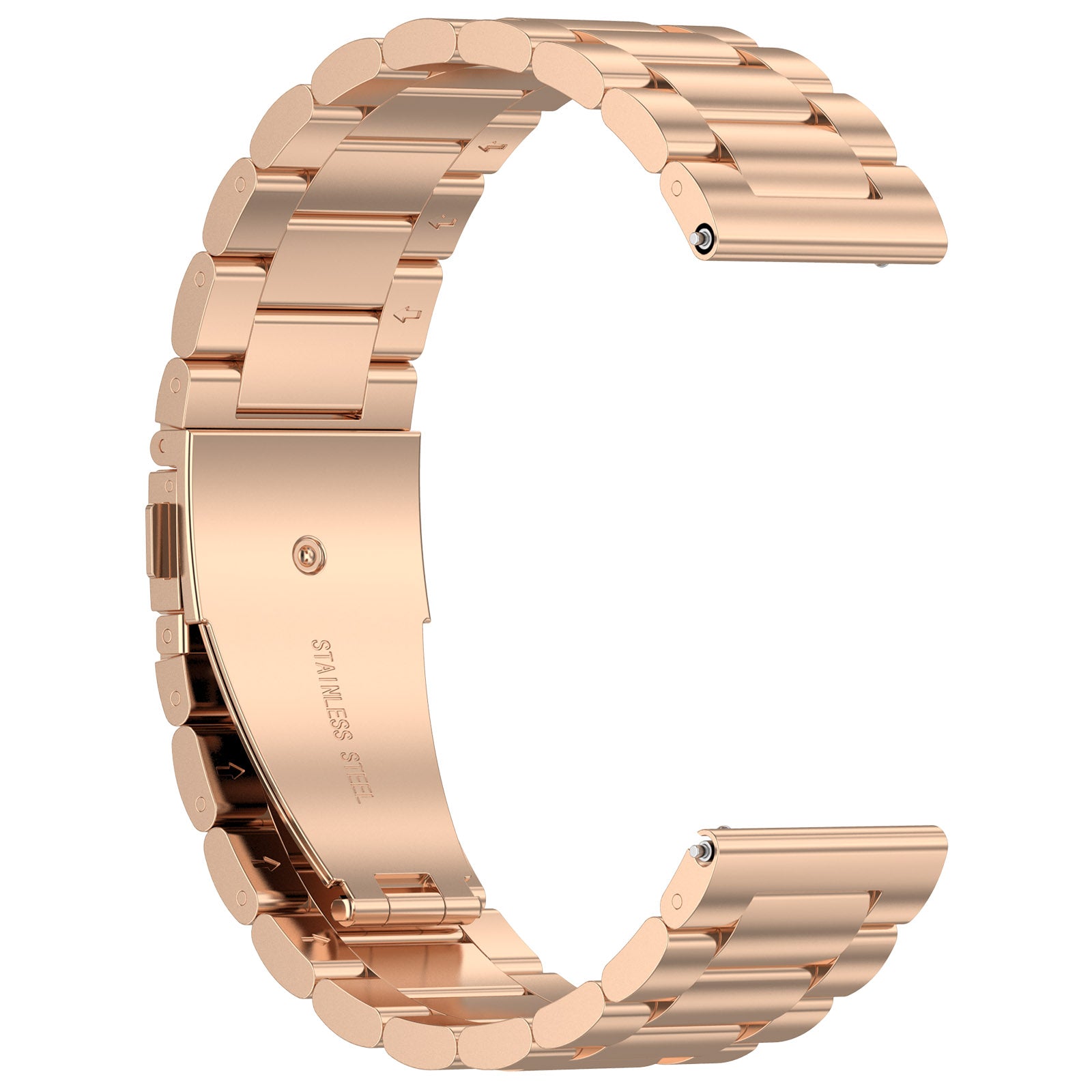 For Huami Amazfit Bip 5 GTR 4 GTR 3 GTR 2 Stainless Steel Watch Strap Replacement 22mm Watch Band with Classic Buckle