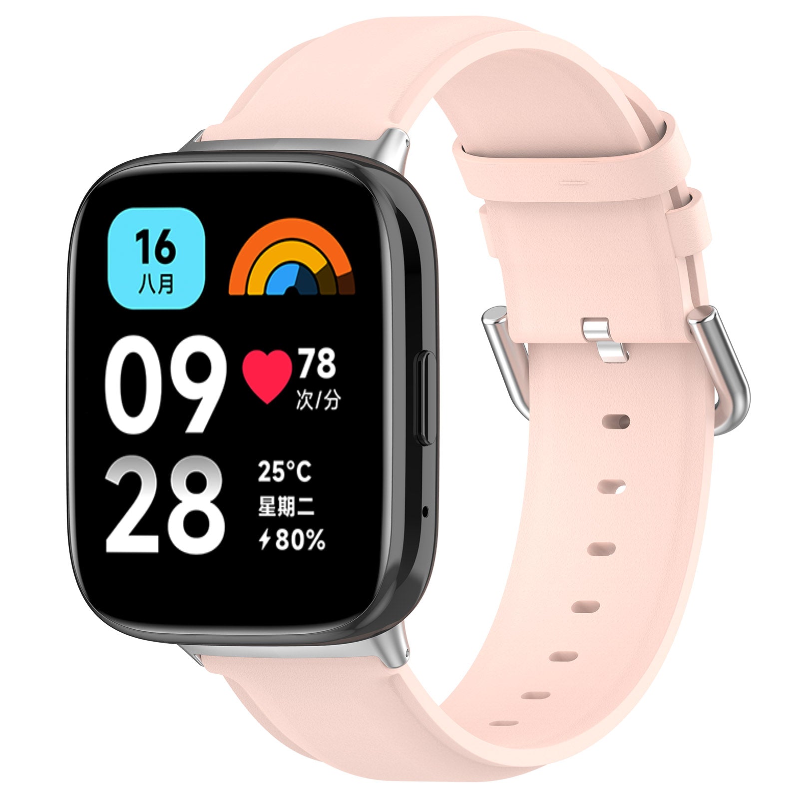 Watch Band for Xiaomi Redmi Watch 3 Active Redmi Watch 3 Lite Genuine Cow Leather Wrist Straps with Connector