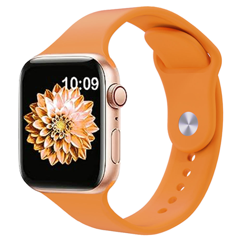 2pcs For Apple Watch Ultra 2 49mm Series 9 45mm SE (2023) 44mm Ultra 49mm 8 7 45mm 6 5 4 SE (2022) SE 44mm 3 2 1 42mm AW Silicone Watchband Watch Strap Size S M