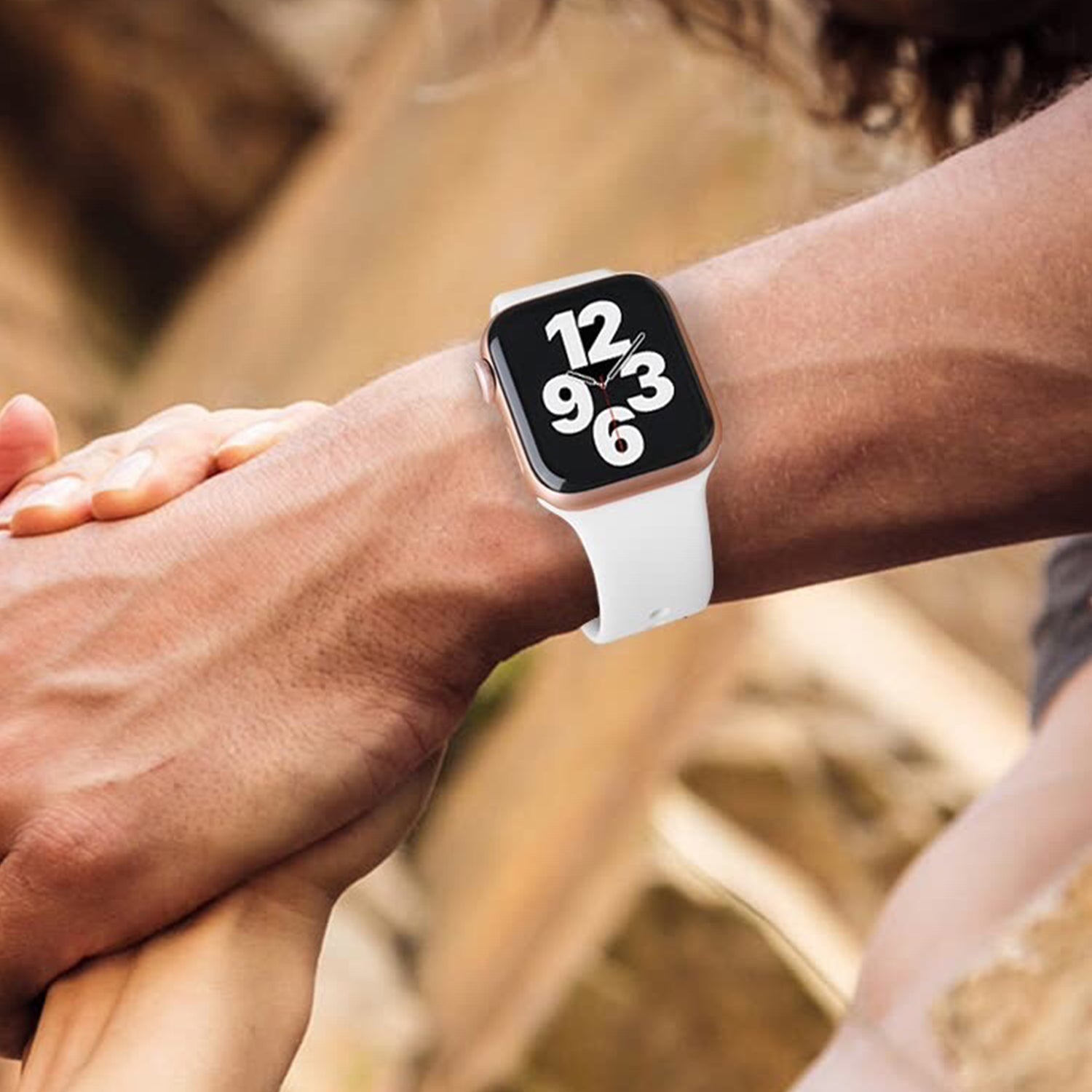 For Apple Watch 9 8 7 41mm SE SE (2022) SE (2023) 6 5 4 40mm 3 2 1 38mm AW 6pcs Adjustable Silicone Smart Watch Bands Size S M
