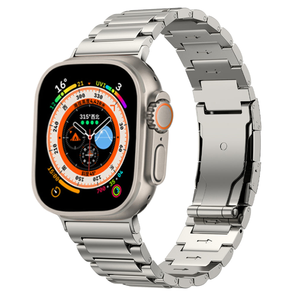 For Apple Watch Ultra 2 49mm Series 9 45mm SE (2023) 44mm Ultra 49mm 8 7 45mm 6 5 4 SE (2022) SE 44mm 3 2 1 42mm Watch Strap Titanium Alloy Band