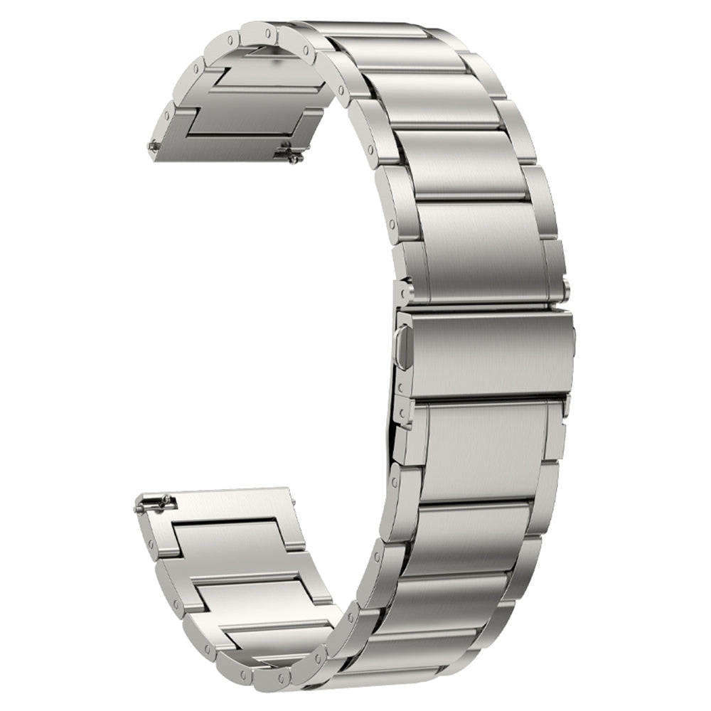 For Huawei Watch 4 Watch 4 Pro Samsung Galaxy Watch3 45mm Gear S3 Frontier Flat Buckle Watch Strap 22mm Titanium Alloy Watchband