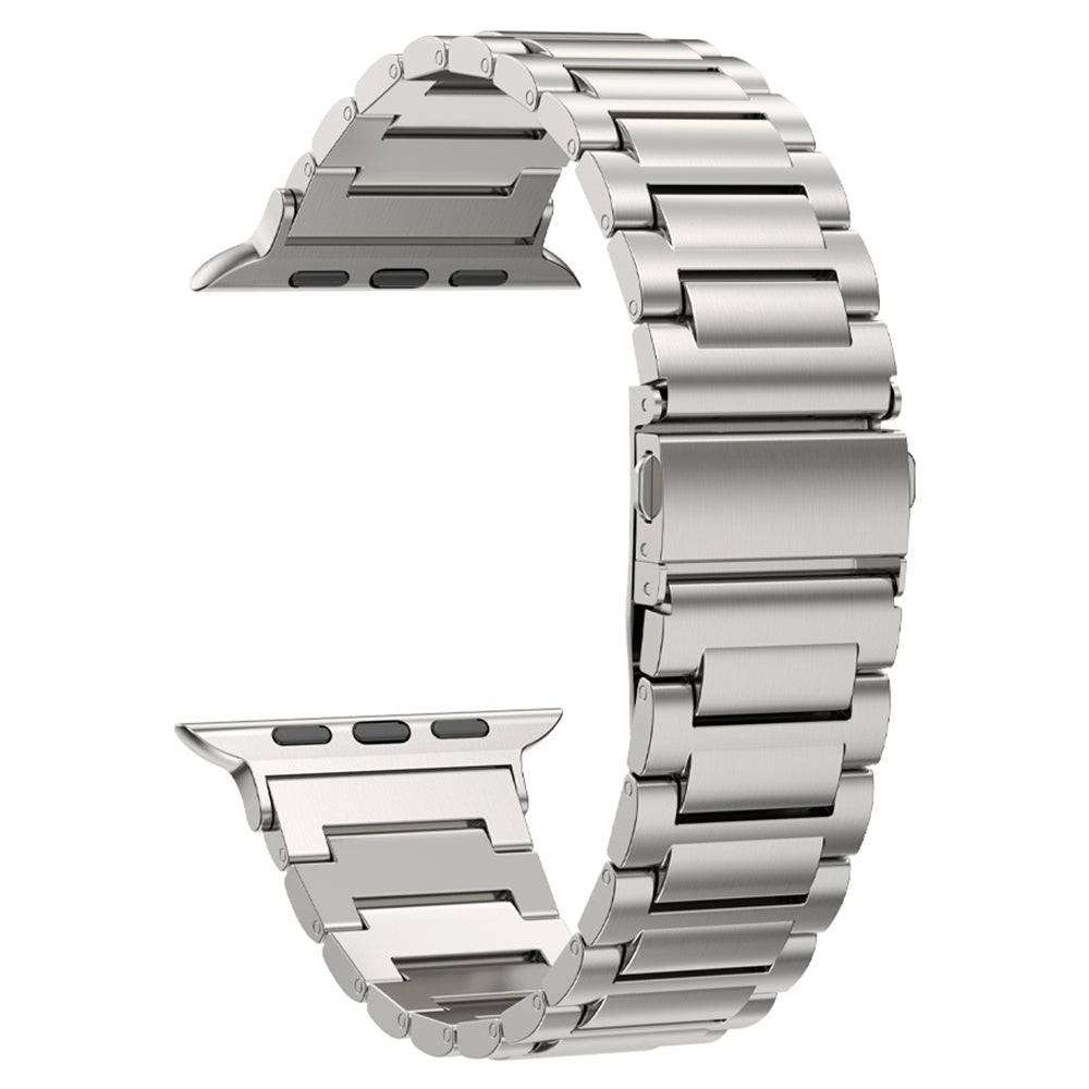 For Apple Watch Ultra 2 49mm Series 9 45mm SE (2023) 44mm Ultra 49mm 8 7 45mm 6 5 4 SE (2022) SE 44mm 3 2 1 42mm Hard Titanium Alloy Watch Strap