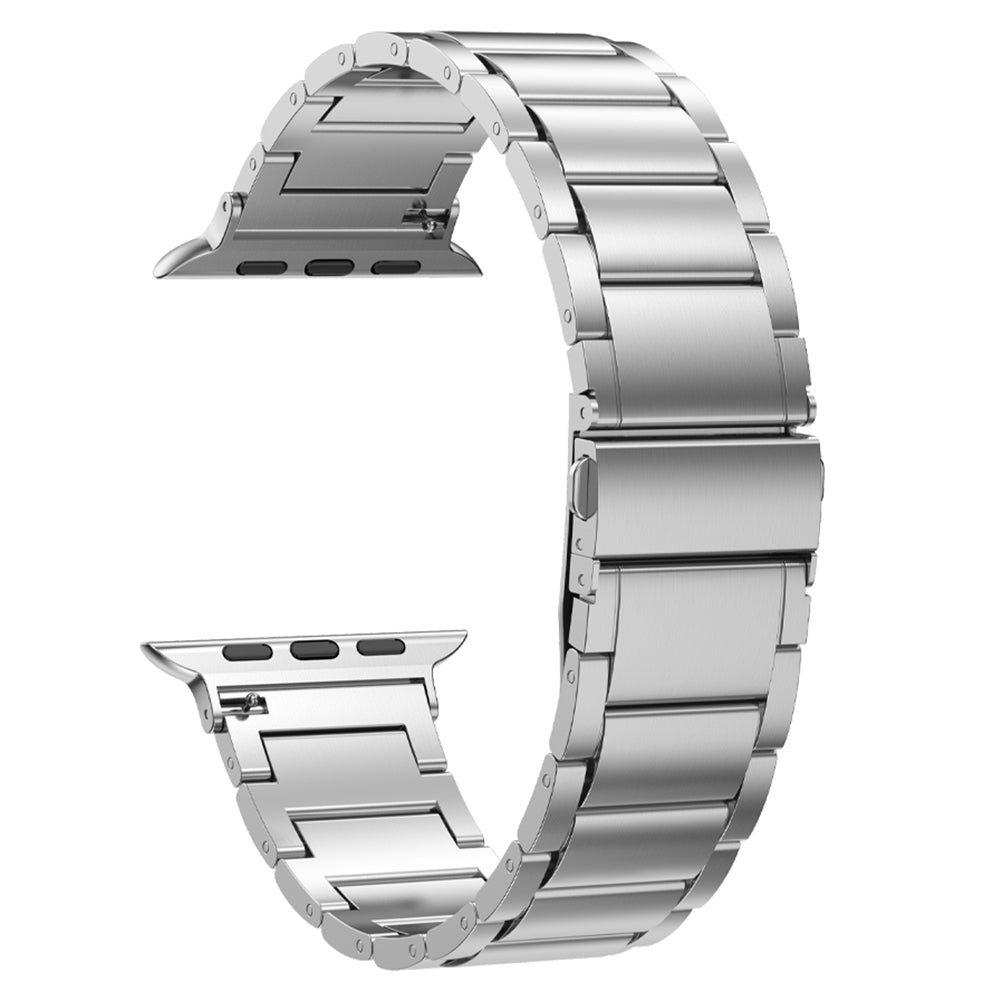 For Apple Watch Ultra 2 49mm Series 9 45mm SE (2023) 44mm Ultra 49mm 8 7 45mm 6 5 4 SE (2022) SE 44mm 3 2 1 42mm Hard Titanium Alloy Watch Strap