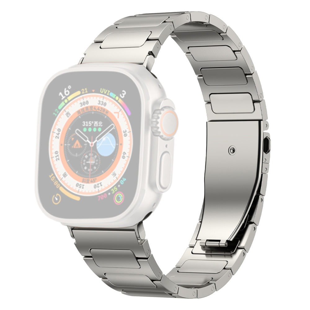 For Apple Watch Ultra 2 49mm Series 9 45mm SE (2023) 44mm Ultra 49mm 8 7 45mm 6 5 4 SE (2022) SE 44mm 3 2 1 42mm Titanium Alloy Strap Watch Band