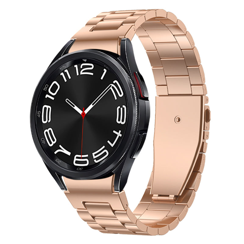 For Samsung Galaxy Watch6 Watch6 Classic Watch 5 Watch 5 Pro Flat Buckle Watch Strap Metal Replacement Watch Band