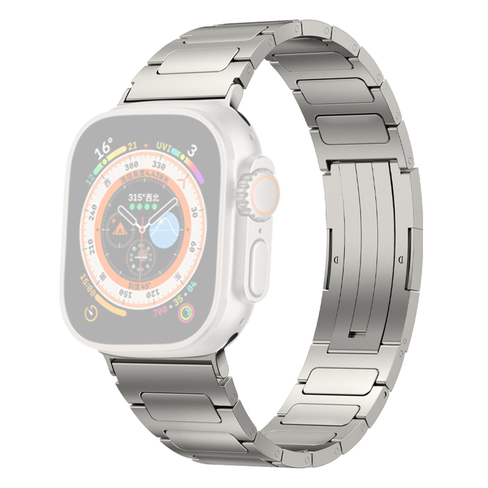 For Apple Watch Ultra 2 49mm Series 9 45mm SE (2023) 44mm Ultra 49mm 8 7 45mm 6 5 4 SE (2022) SE 44mm 3 2 1 42mm Titanium Alloy Watch Strap