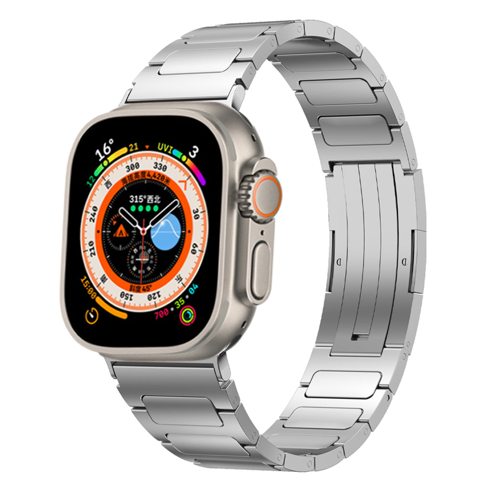 For Apple Watch Ultra 2 49mm Series 9 45mm SE (2023) 44mm Ultra 49mm 8 7 45mm 6 5 4 SE (2022) SE 44mm 3 2 1 42mm Titanium Alloy Watch Strap