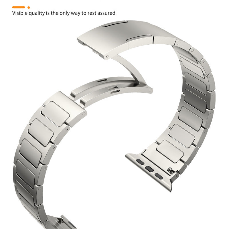 For Apple Watch Ultra 2 49mm Series 9 45mm SE (2023) 44mm Ultra 49mm 8 7 45mm 6 5 4 SE (2022) SE 44mm 3 2 1 42mm Titanium Alloy Watch Strap
