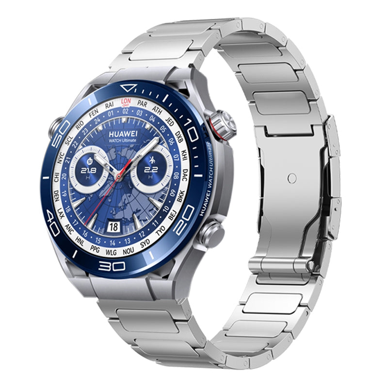 Titanium Alloy Wristband for Huawei Watch 4 Watch 4 Pro Tortoise Buckle 22mm Watch Strap Bracelet
