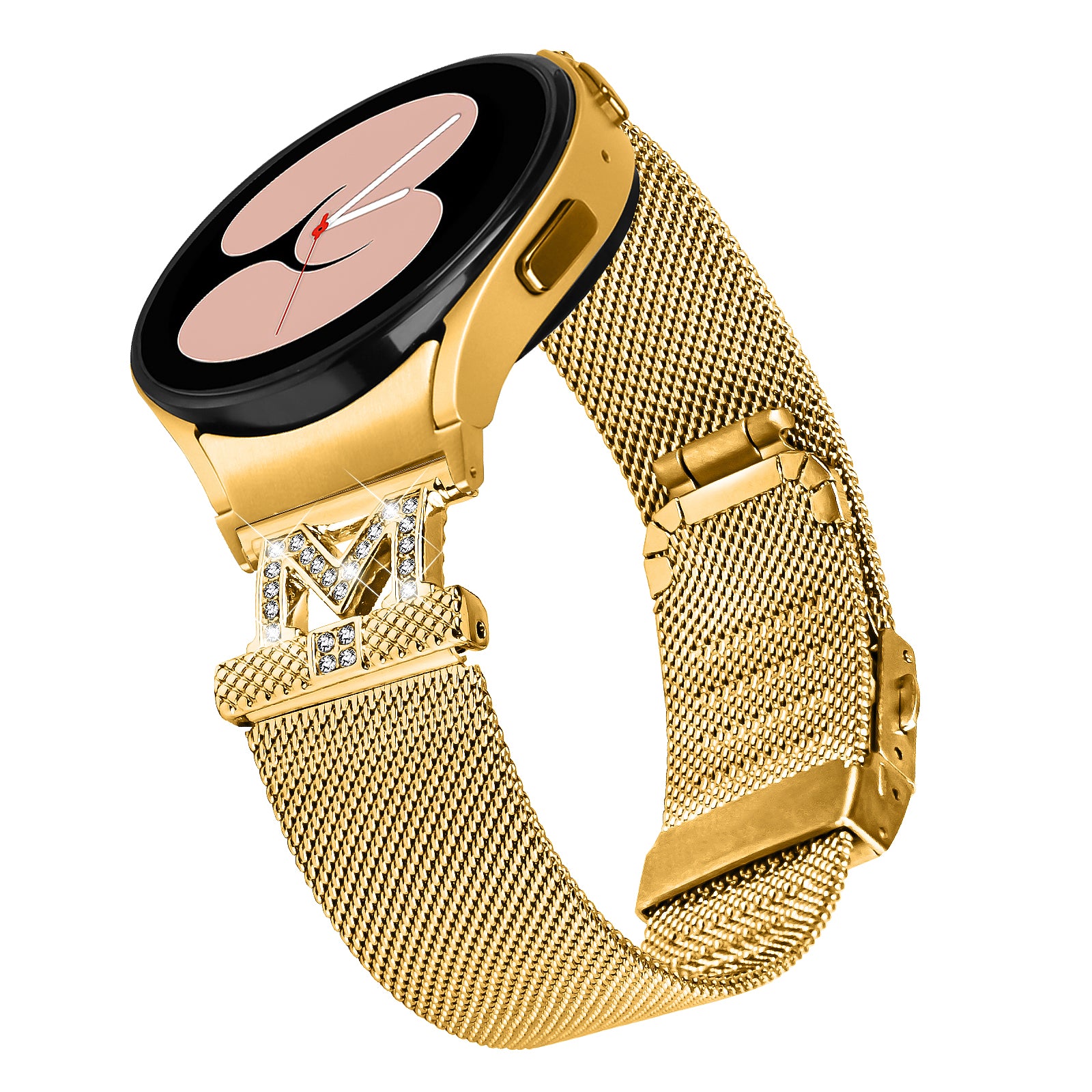 For Samsung Galaxy Watch6 40mm 44mm Watch6 Classic 43mm 47mm Stainless Steel Band Milanese Mesh Watch Strap with Connector