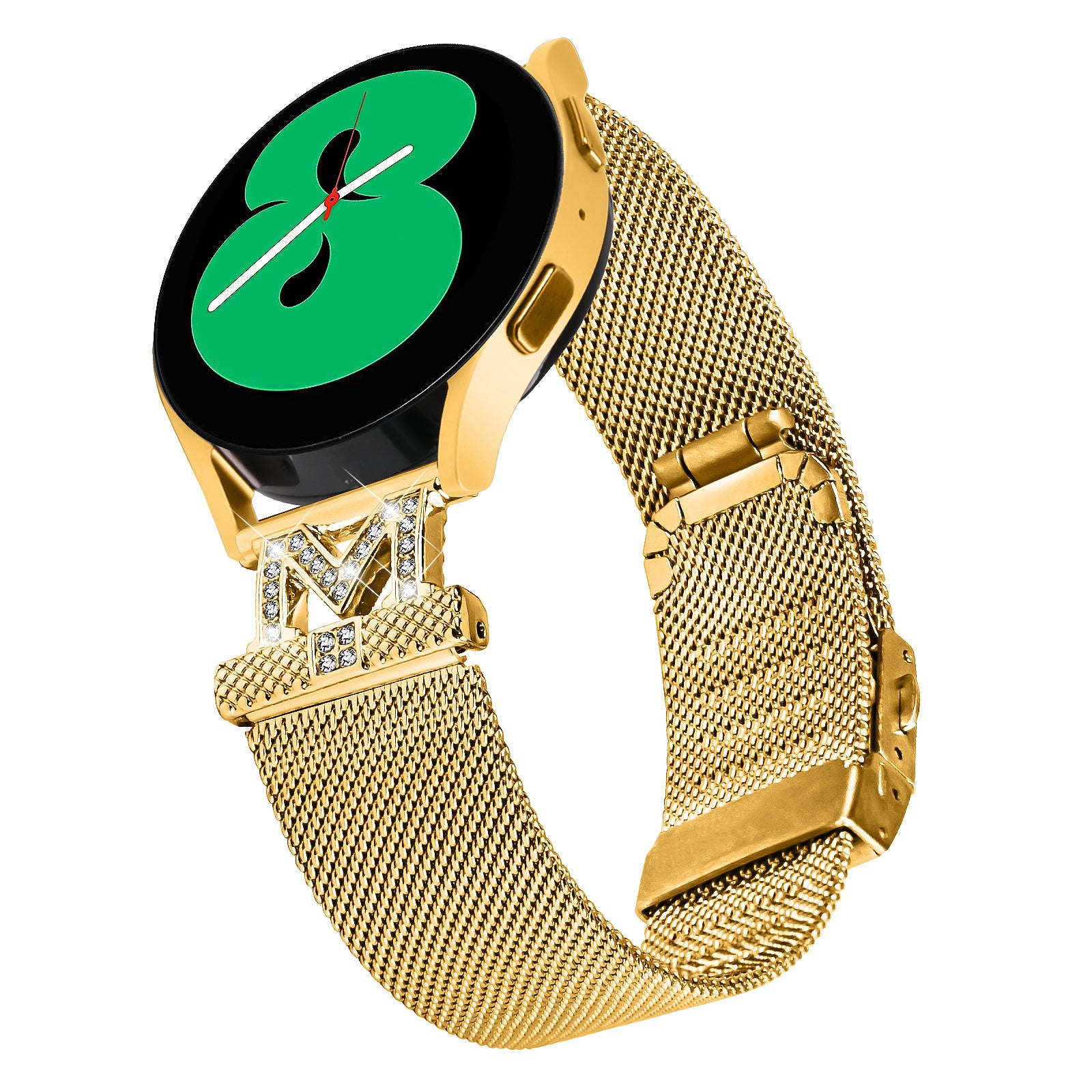 For Huami Amazfit Cheetah Pro 20mm Milanese Stainless Steel Wrist Band M-shape Design Watch Strap with Buckle