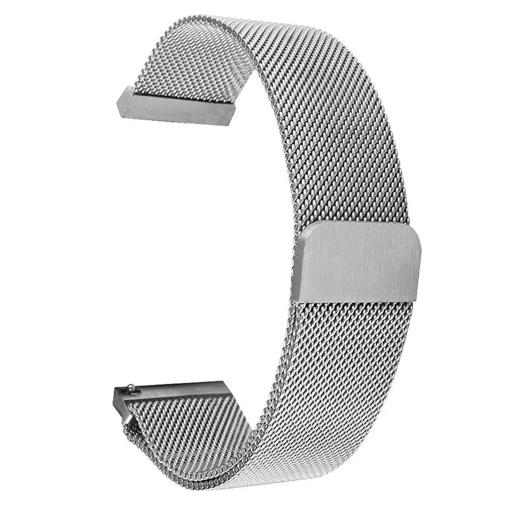 Milanese Mesh Band for Garmin Forerunner 255S Xiaomi Mi Watch 18mm Stainless Steel Magnetic Wristband