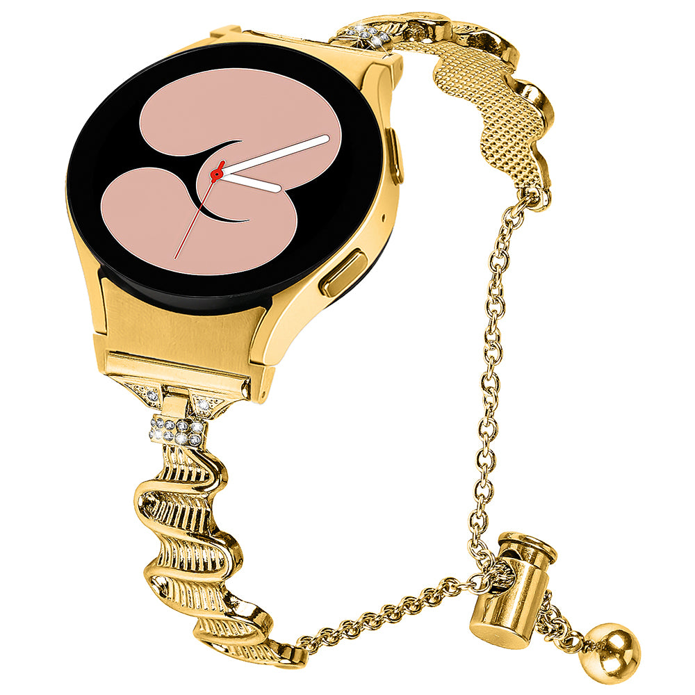 For Samsung Galaxy Watch6 40mm 44mm Watch6 Classic 43mm Watch Band with Connector Alloy Bracelet Strap
