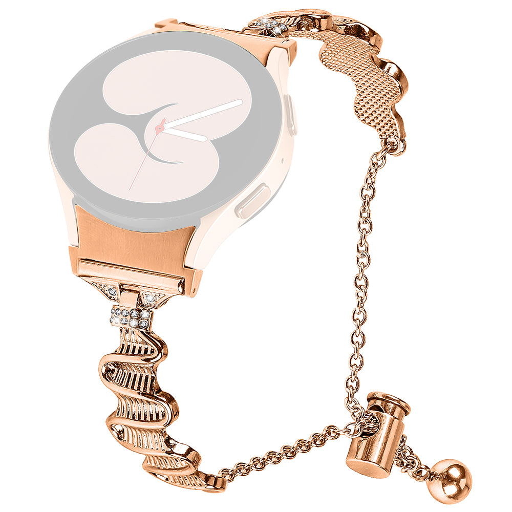 For Samsung Galaxy Watch6 40mm 44mm Watch6 Classic 43mm Watch Band with Connector Alloy Bracelet Strap