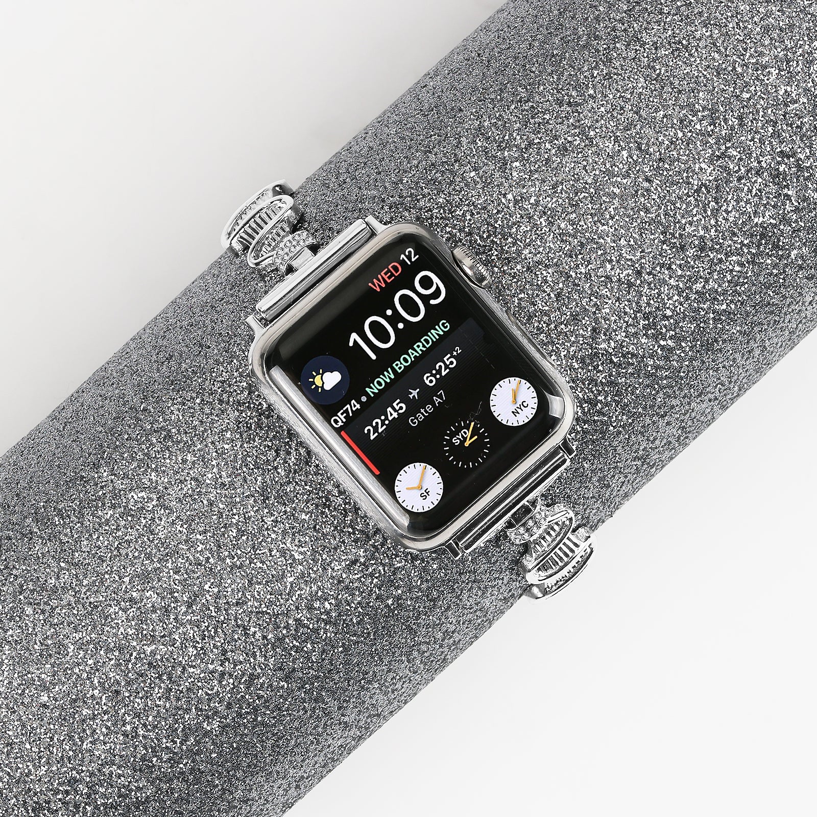 For Apple Watch Series 9 8 7 41mm 6 5 4 SE SE (2022) SE (2023) 40mm 3 2 1 38mm Alloy Strap Bracelet Watchband