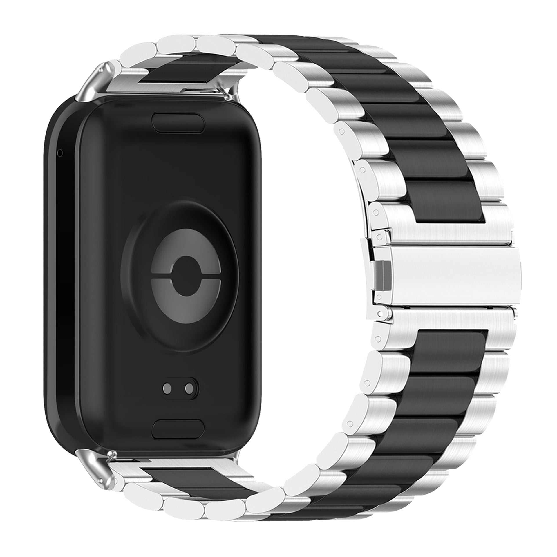 For Xiaomi Smart Band 8 Pro Watch Band Stainless Steel Watch Strap with Tool Spring Bar