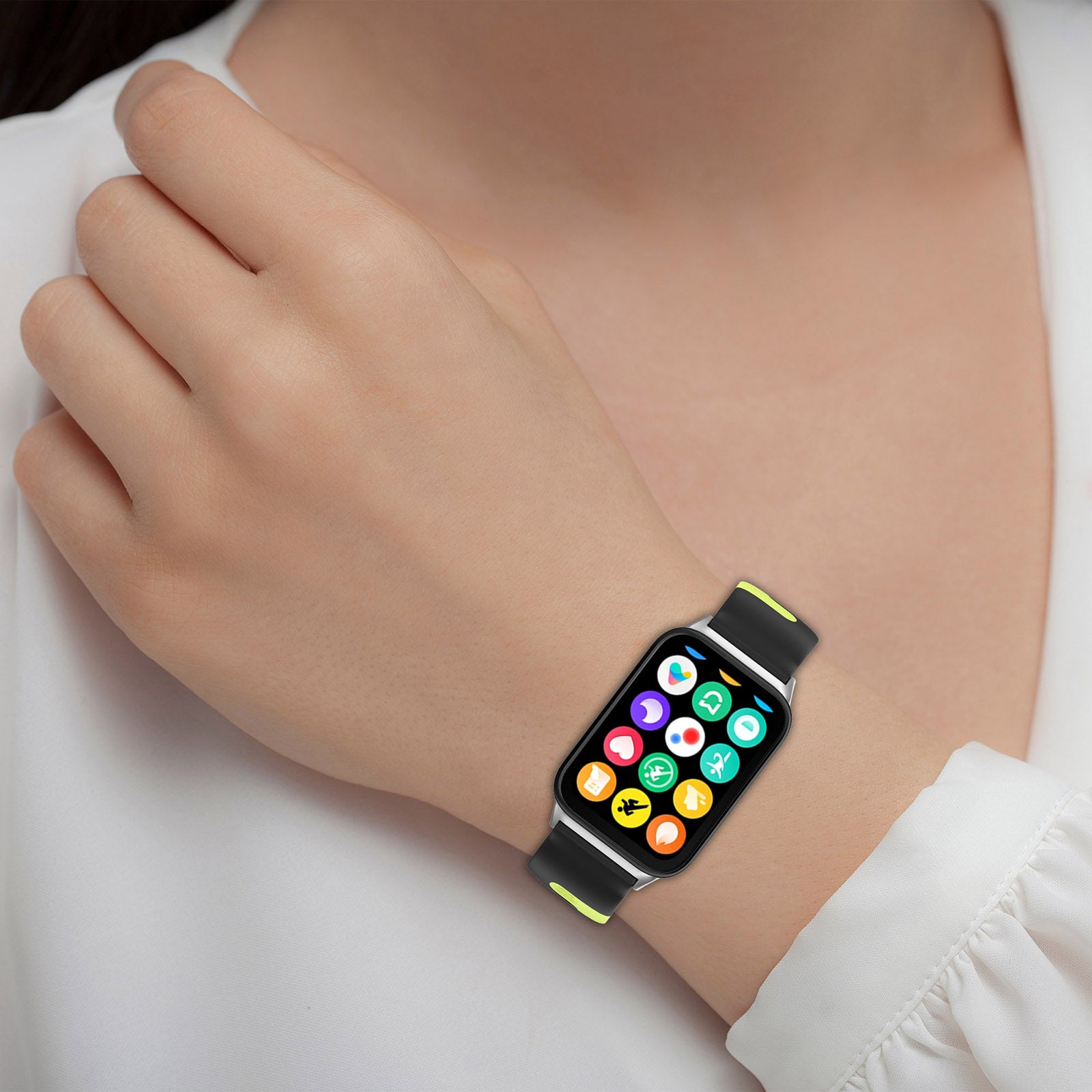 For Xiaomi Smart Band 8 Pro Silicone Watch Strap Double Color Replacement Watch Band
